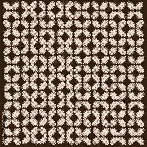 batik solo concept pattern vector Illustration
