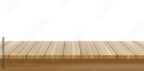 Foto Wooden table foreground, wood tabletop front view