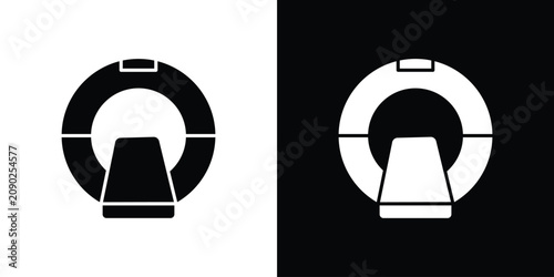 Fotografie MRI icon outline pictogram pack