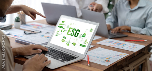 Foto ESG environmental social governance policy for brisk business to set a standard