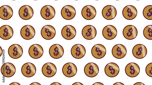 A mass of gold coins moves across the screen.