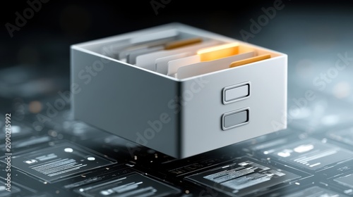 A digital document interface featuring floating boxes with interactive tabs designed for efficient multitasking and enhanced user experience in digital workflows.