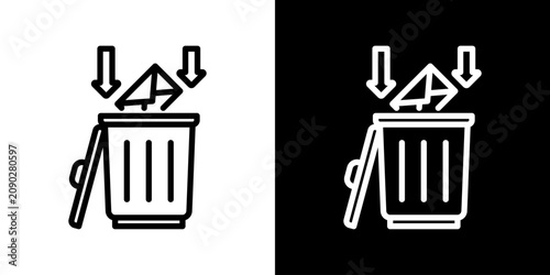Fotografie Removed Icon Set Multiple Style Collection