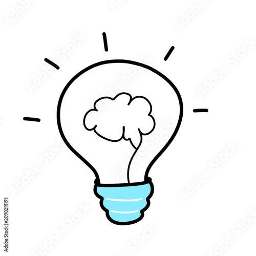 Brain Idea Bulb