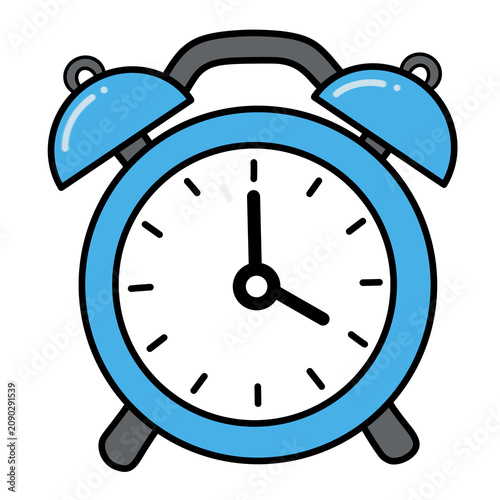 Blue Alarm Clock