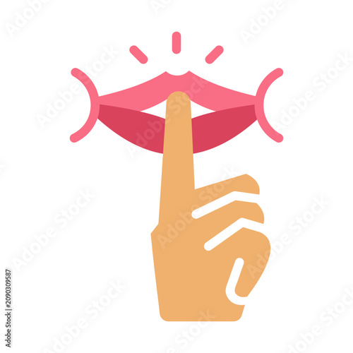 Foto Intrigue Icon - Flat Color