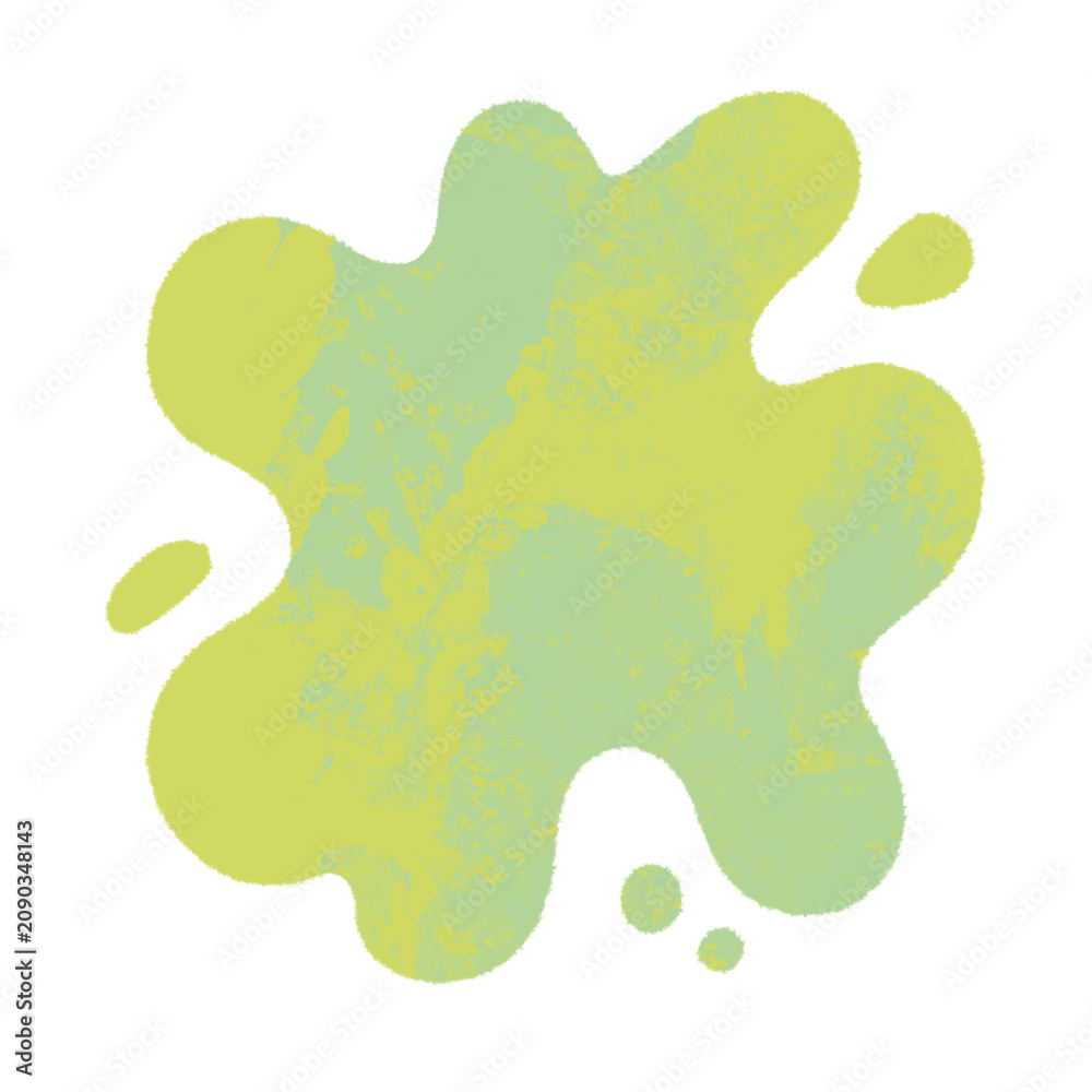 Fototapeta premium green paint slime splash splatter illustration no background isolated