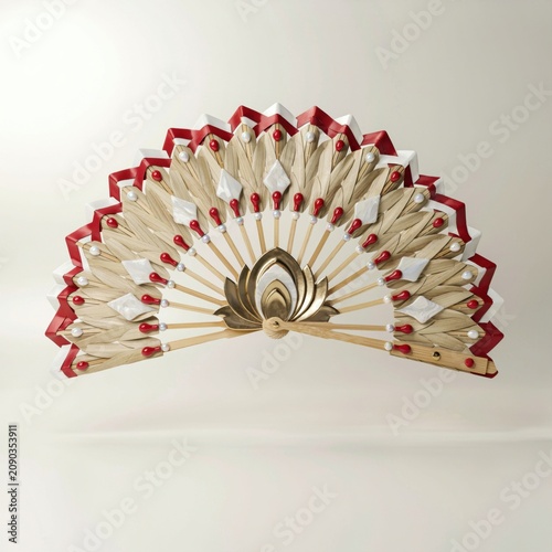 Decorative fan symbolizing Indonesia Independence Day's cultural heritage