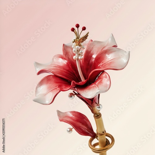 Beautiful floral design representing Independence Day with national pride