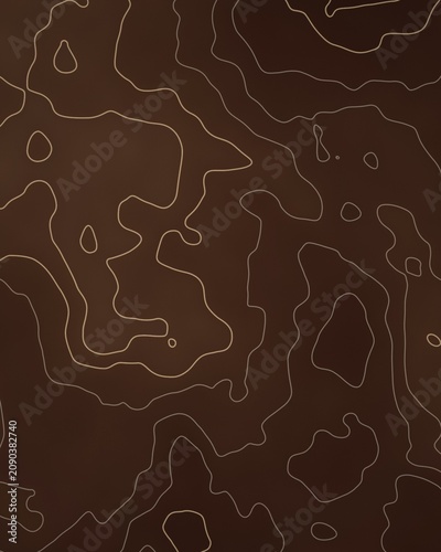 Contour Gradient Map Pattern