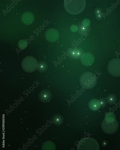 Particle Energy Golden Light Cloud