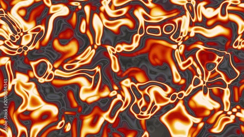 Vibrant Orange And Charcoal Dark abstract background Abstract Featuring Energetic Liquid Flow