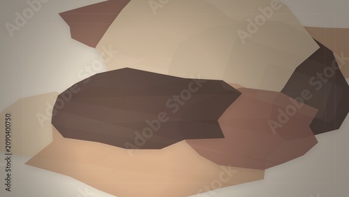 Konstfotografi Abstract Geometric Shapes in Earth Tones