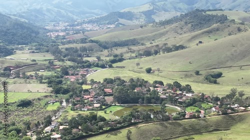 São Bento do Sapucaí, mountain view. Serra da Mantiqueira in São Paulo. Aerial view.