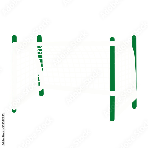 Soccer Goal Net Flat Vector Icon Isolated on Transparent Background
