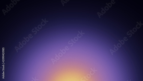 Fotografi Dark purple and blue abstract grainy gradient background with a soft glowing yellow light at the bottom