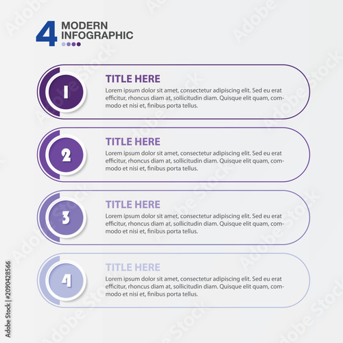 4-Step Sequence Infographic