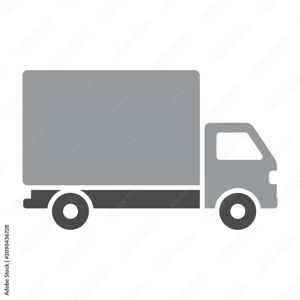 Fototapeta premium Delivery Truck Icon Representing Logistics Shipping and Transportation Services