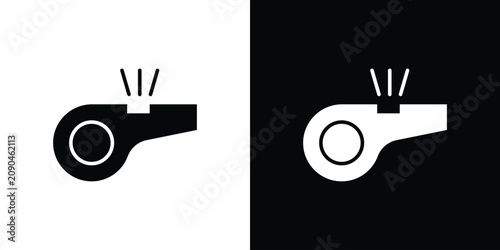 Cuadro en lienzo Whistle icon editable art kit