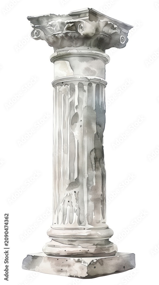 Obraz premium Elegant ancient Greek architectural column
