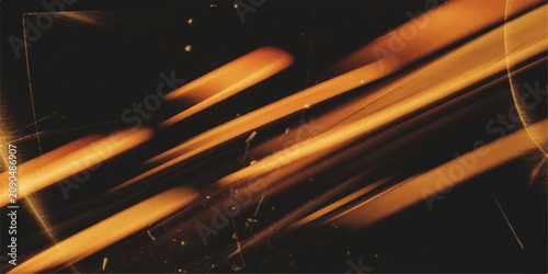 Obraz na plátně Abstract fiery streaks of light blaze across a dark background, suggesting speed, energy, and a cosmic phenomenon