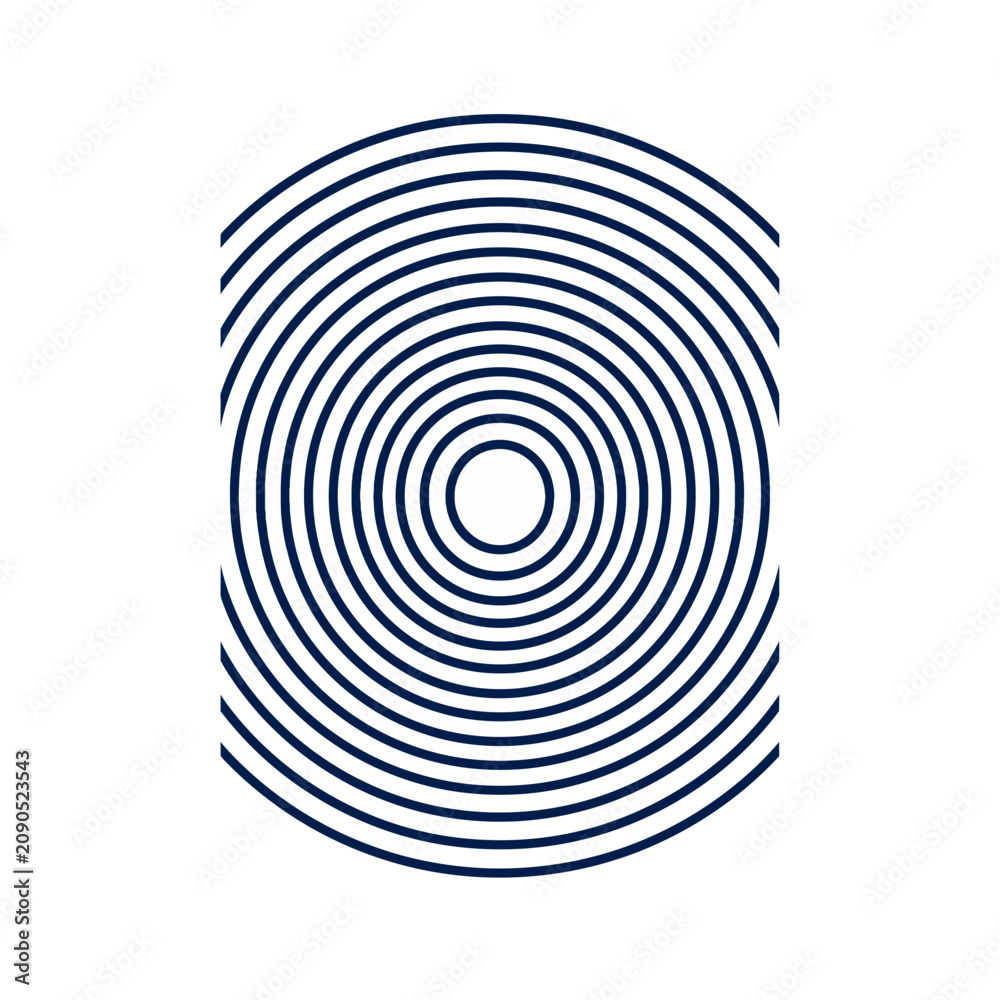 Fototapeta premium Geometric Line Seal Ornament