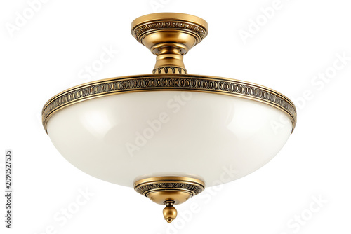 Ceiling light fixture set isolated on transparent background, Clipart png