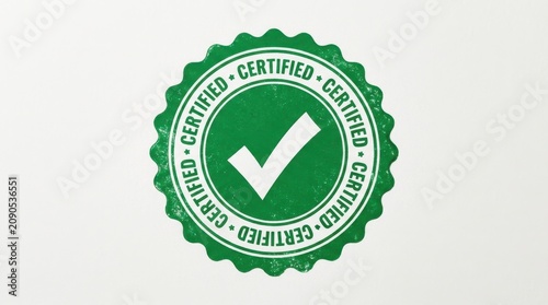 Green Certified Checkmark Seal