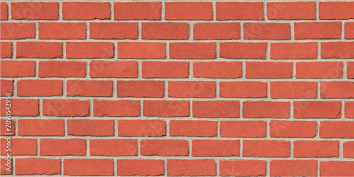фотографія Red brick wall closeup showing masonry texture with architectural construction d