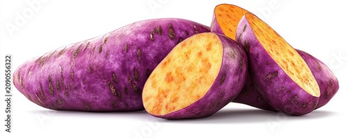 Sweet potato,Bakery menu with Ube frosting texture background,whipped cream,PopularTrendy Purple Coffee Shop,plant based recipes,sweet potato,superfood,menu and banner,Healthy and wellness concept.