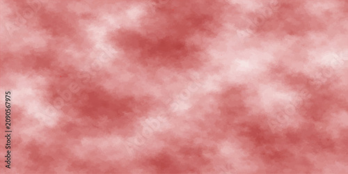 Fotografía Abstract red and white cloud pattern, suggestive of smoke or fog, creating a soft, atmospheric texture