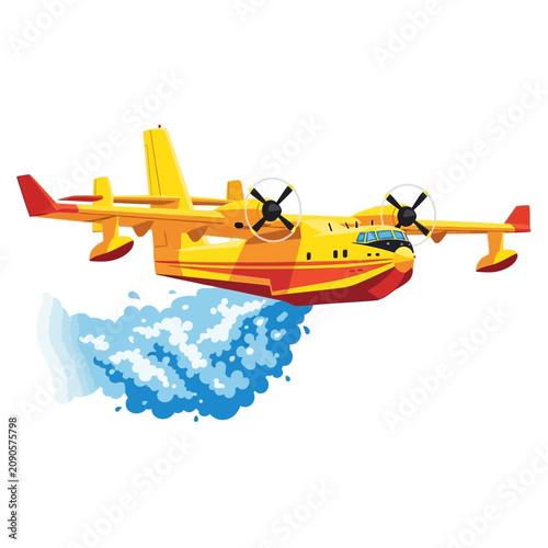 Firefighting Water Bomber Utility Airplane