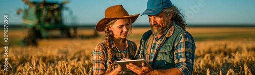 Farmers in Wheat Field: A s...