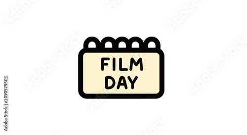 Film day calendar reminder icon