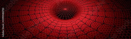 Abstract Red Web Pattern: A...