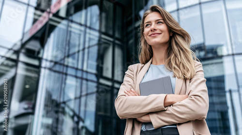 Confident businesswoman in ...