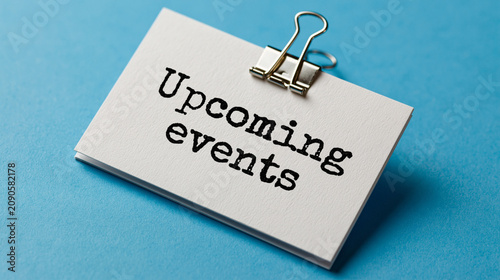 Upcoming events announcemen...