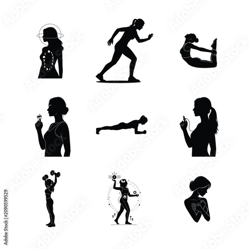 Women Fitness Walking Park Stroll Active Lifestyle Health Walk