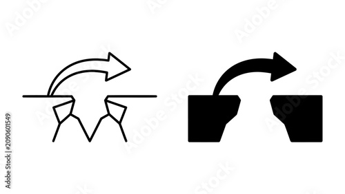 Fotografía Crack Icon Set