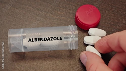 ALBENDAZOLE benzimidazole anthelmintic for parasitic worm infections