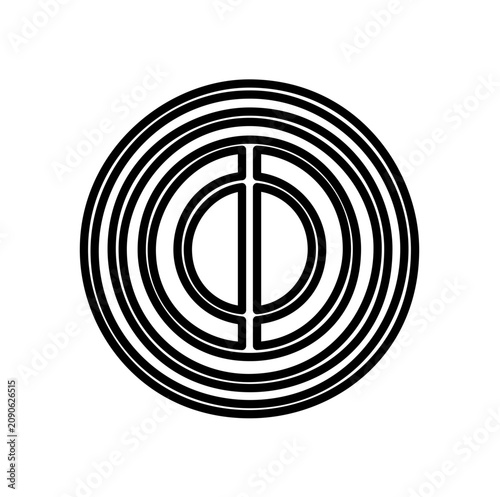 Minimalist Camera Lens Aperture Vector Icon - Simple Line Art Illustration for Photography Applications and Professional Graphic Design Projects, Ideal for Modern Digital Resources