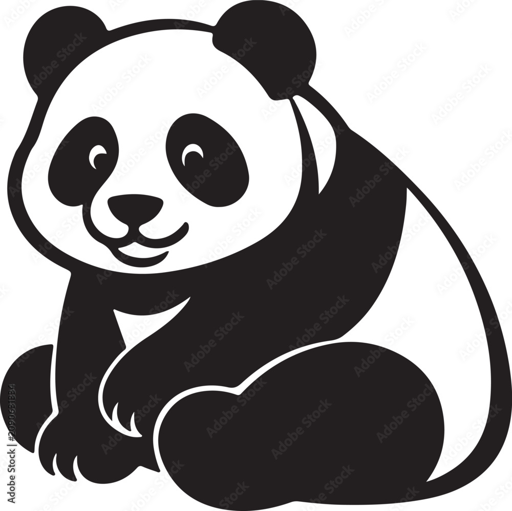 Obraz premium vector panda