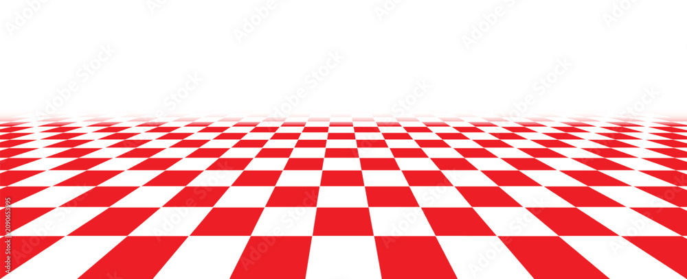 Fototapeta premium Abstract background with perspective. Tile floor texture. vector