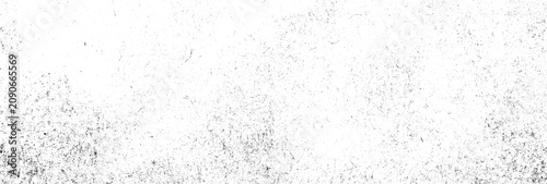 Quadro su tela black speckled grunge texture with heavy grain buildup in corners on transparent background