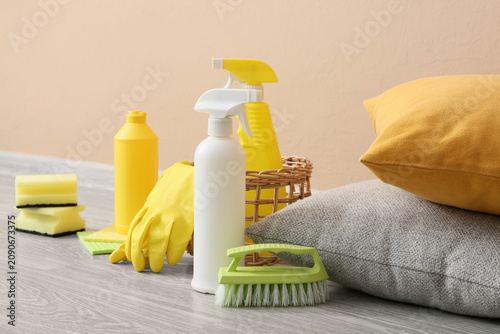 Household cleaning supplies...