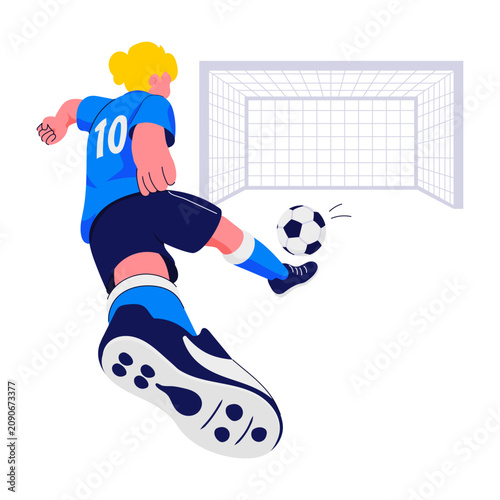 Cuadro en lienzo Penalty Kick