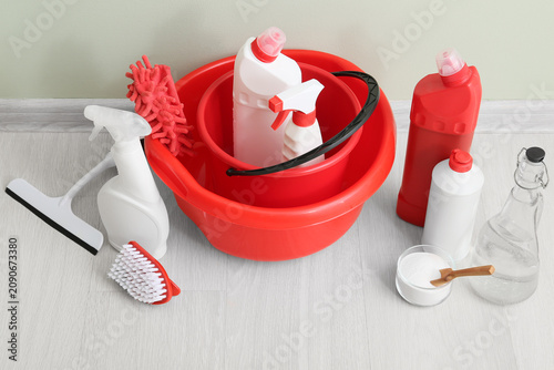 Cleaning supplies and tools...
