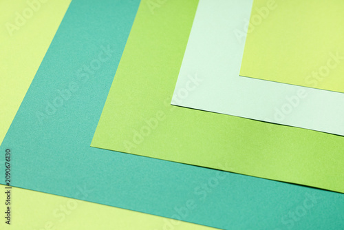 Green sheets of paper as ba...