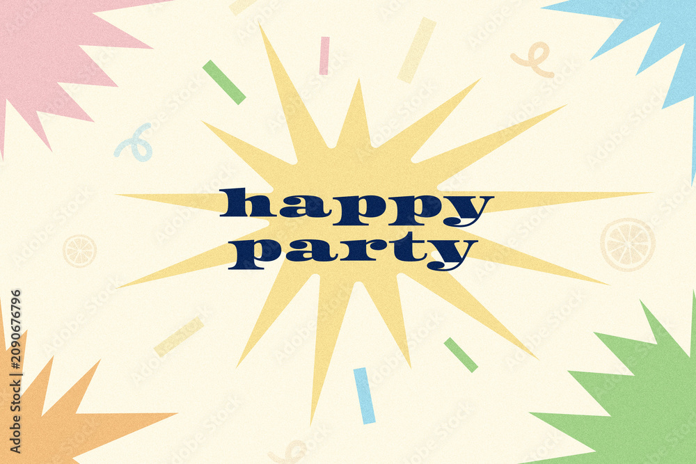 Fototapeta premium Happy birthday party with colorful decorations and fun activities for everyone