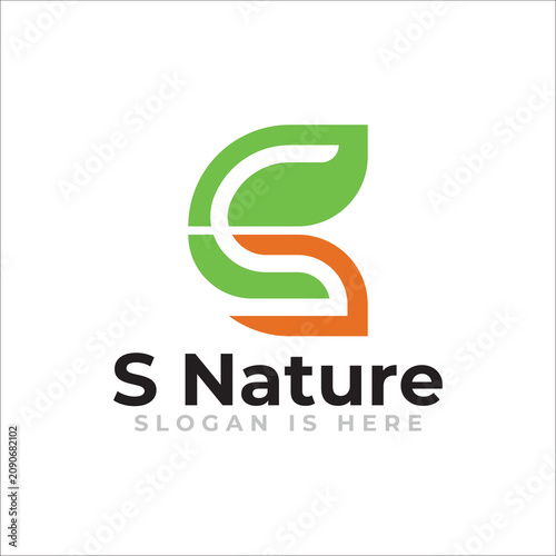 Eco Leaf Initial Logo Modern Sustainable Brand Identity